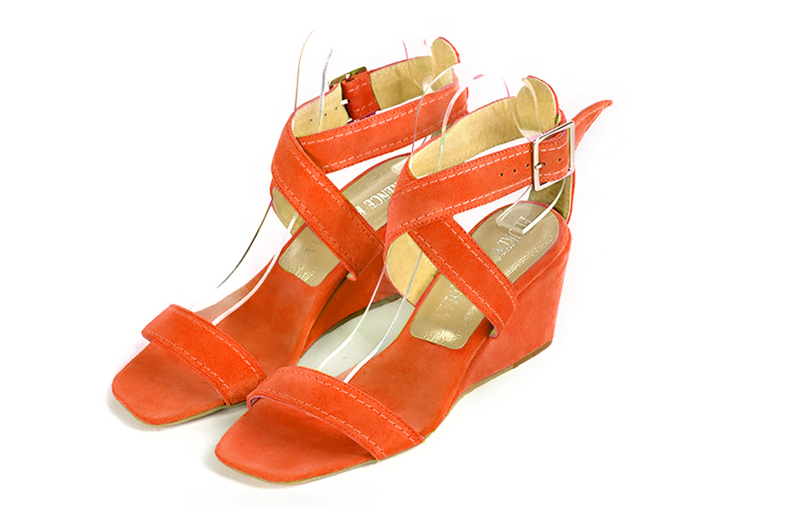 orange clémentine dress sandals for women - Florence KOOIJMAN